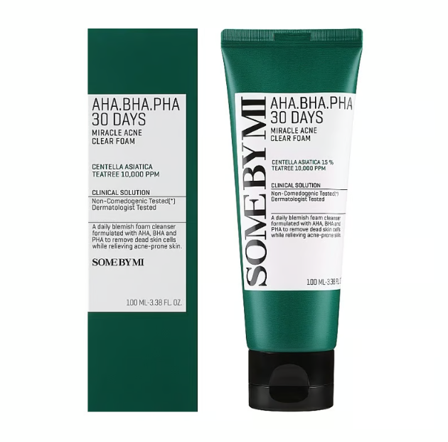 Some By Mi AHA BHA PHA 30 Days Miracle Acne Clear Foam 100ml
