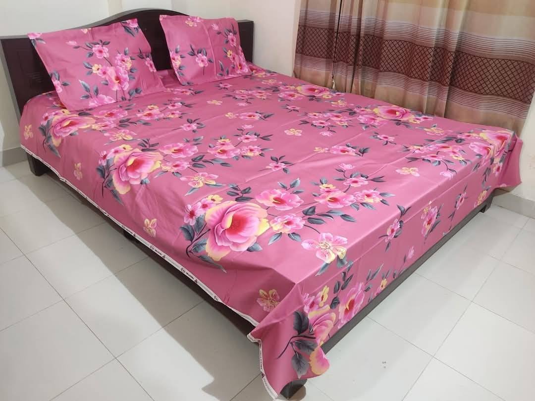 King Size Full cotton fabric Panel Bedsheet