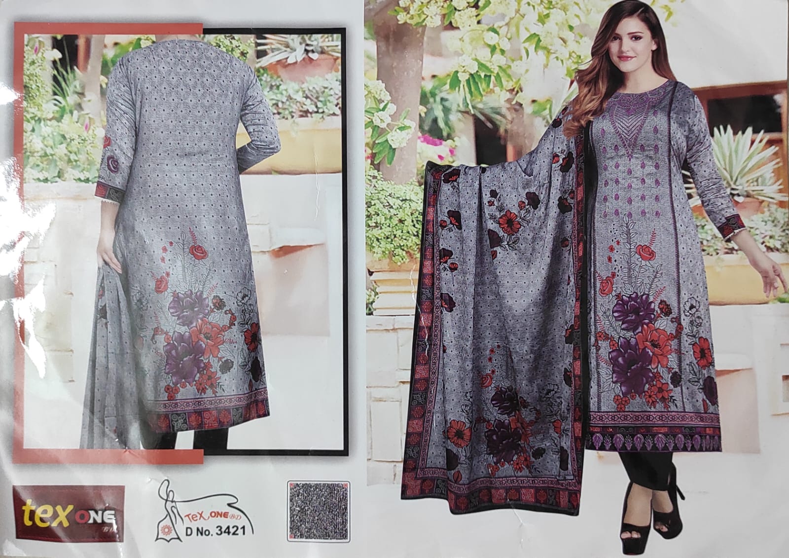 00% Premium cotton digital printed 3 Piece