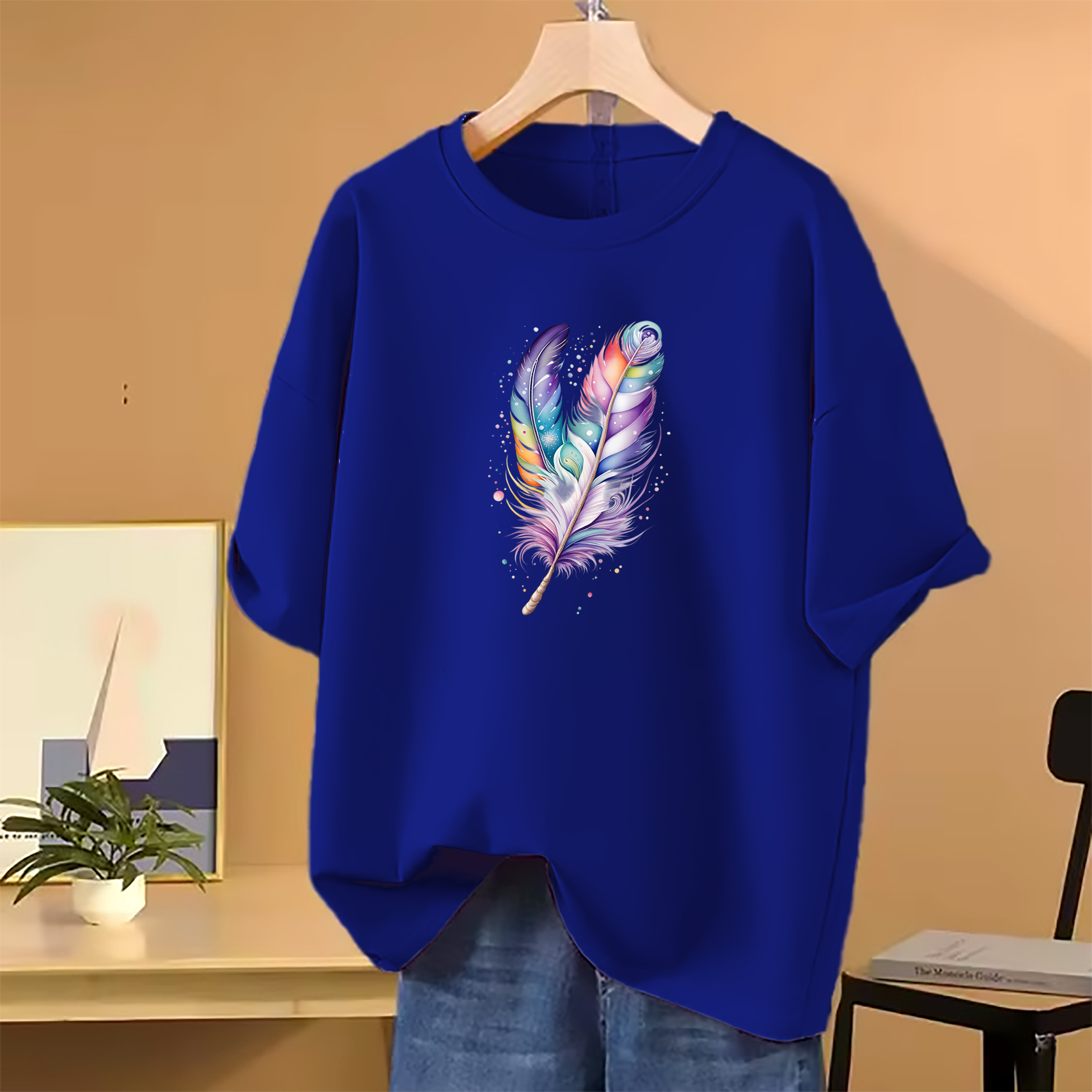 Lovely Drop shoulder T shirt for Women